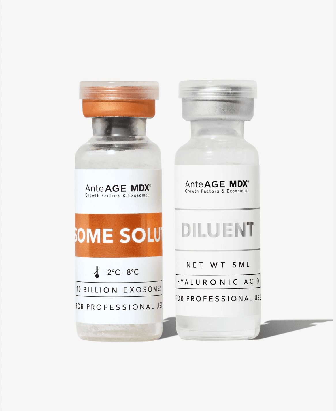 AnteAGE MDX Exosome Solution and diluent vials