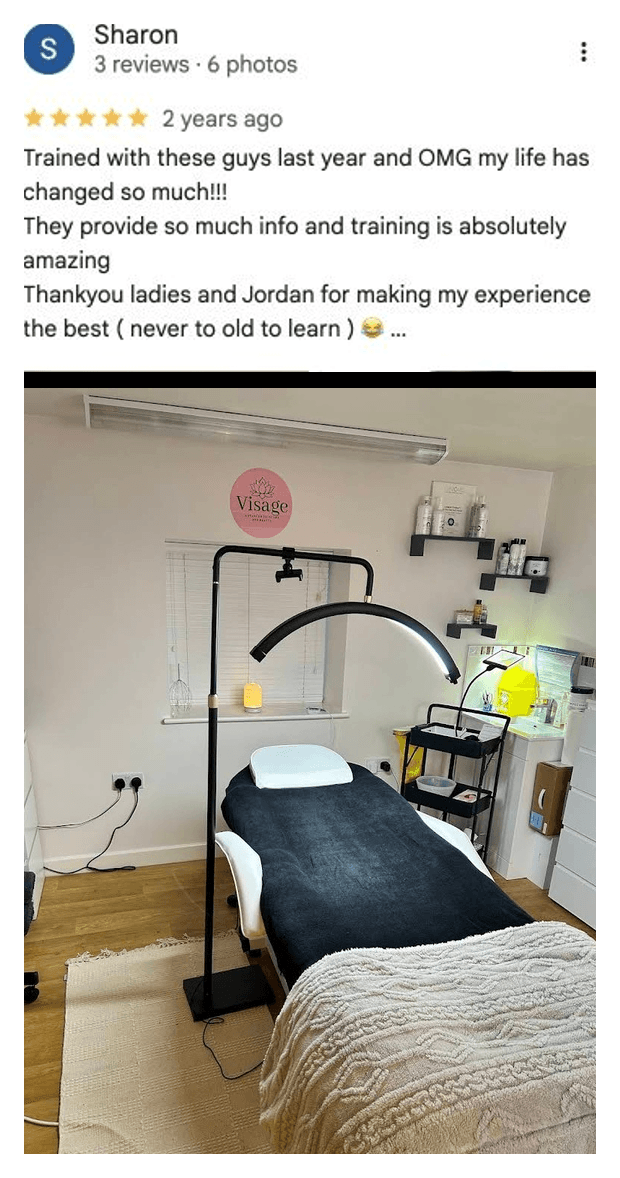 Five-star Google review for MSTA from Sharon