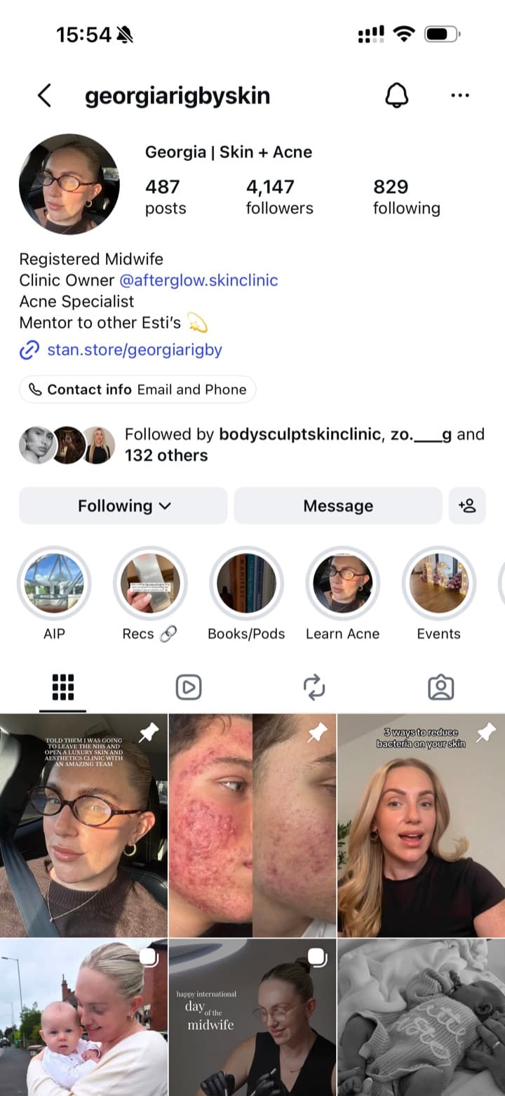 Georgia Rigby on Instagram